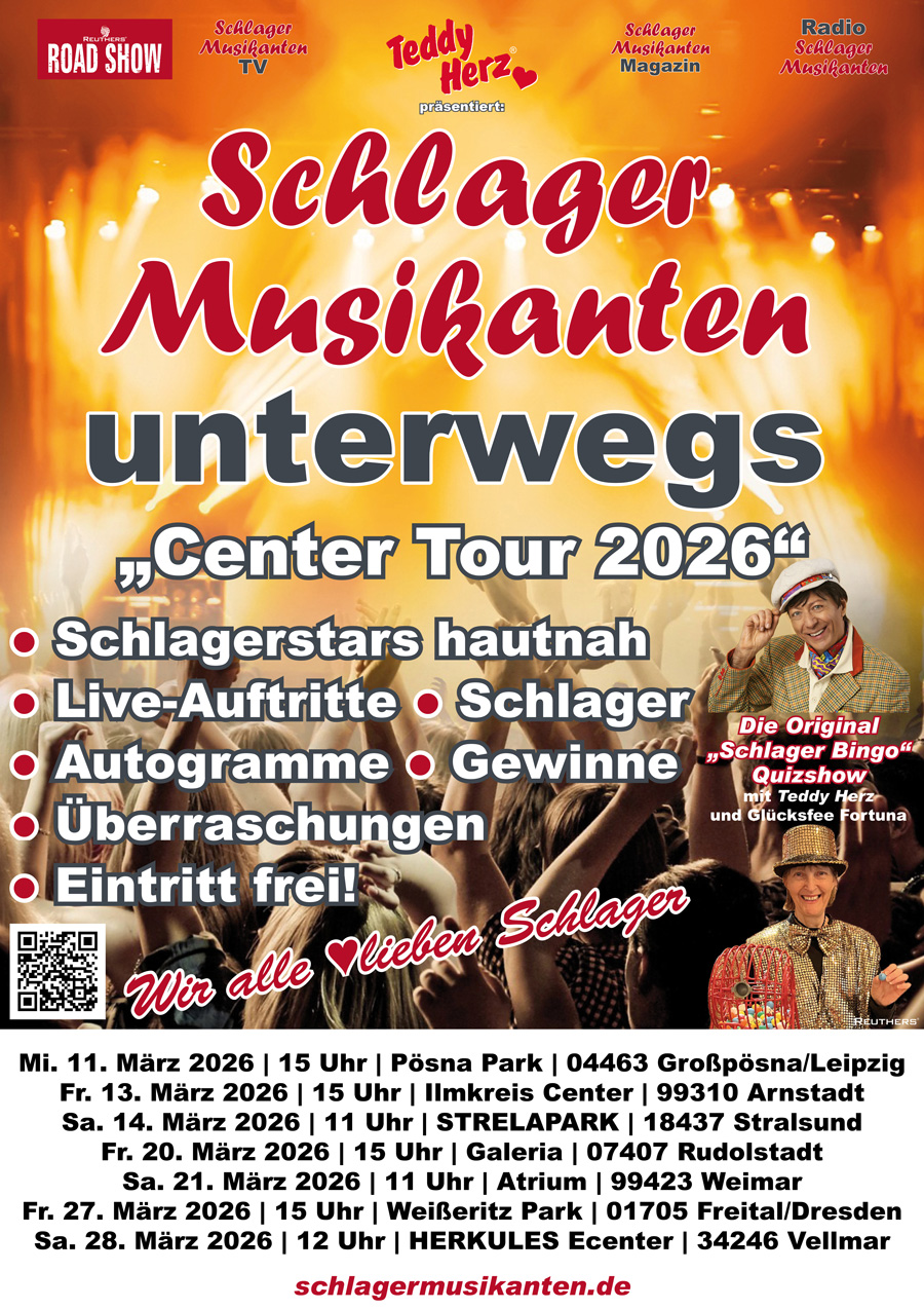Schlager Musikanten unterwegs - Road Show - Center Tour