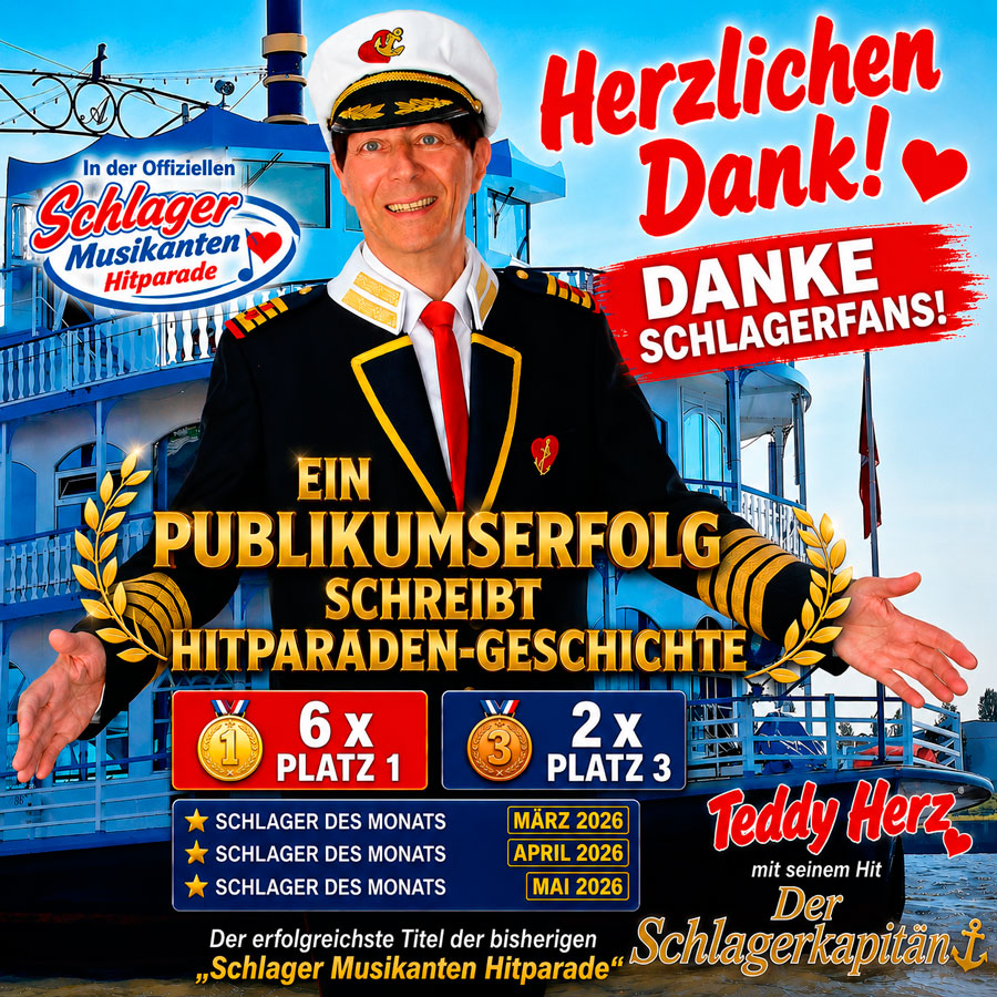Der Schlagerkapitän schreibt Hitparaden-Geschichte