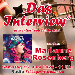 Podcast: Das Interview mit Stargast Marianne Rosenberg - präsentiert von Teddy Herz