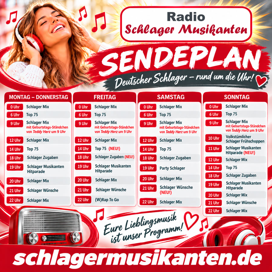 Radio Schlager Musikanten Sendeplan