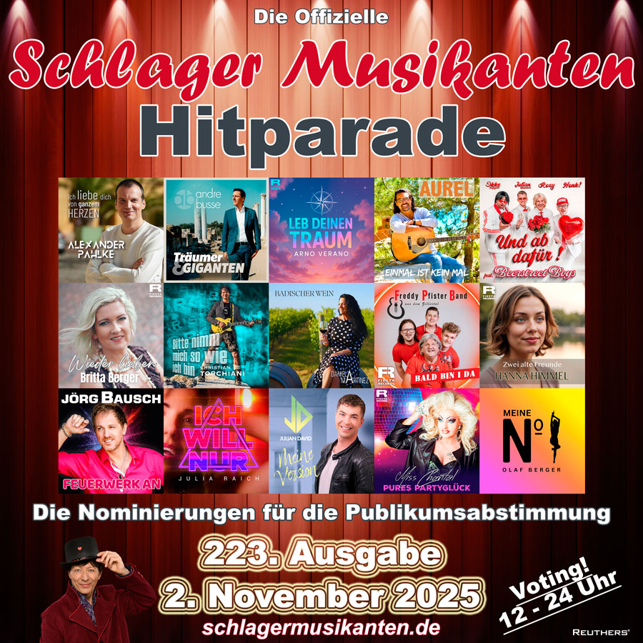 Schlager Musikanten Hitparade Nominierungen