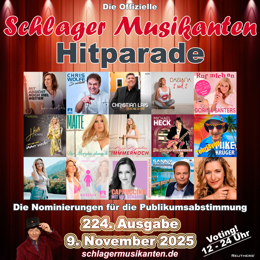 Schlager Musikanten Hitparade Nominierungen