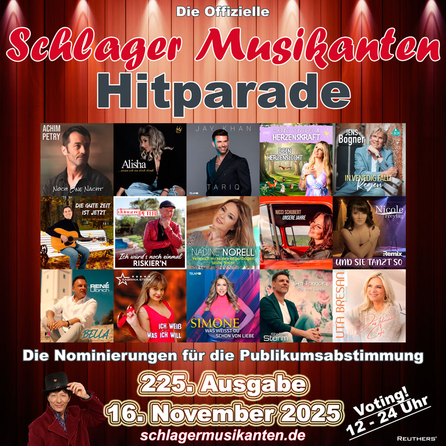 Schlager Musikanten Hitparade Nominierungen