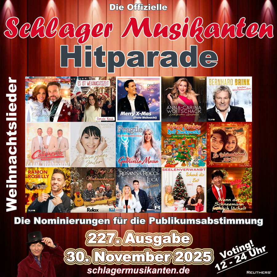 Schlager Musikanten Hitparade Nominierungen