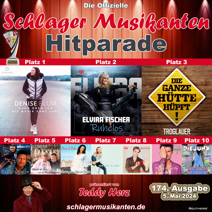 Schlager Musikanten Hitparade Top 10