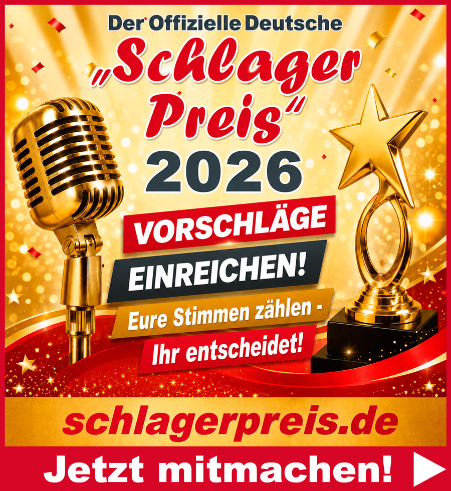 Schlager Preis 2026 - Jetzt mitmachen
