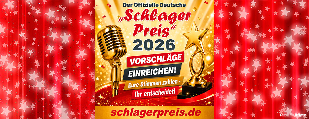 Der Offizielle Deutsche Schlager Preis 2026 - jetzt mitmachen!