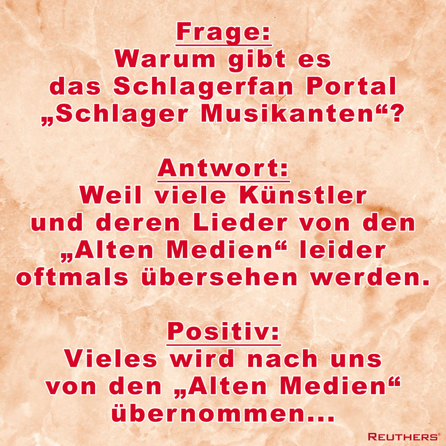 Warum gibt es das Schlagerfan Portal Schlager Musikanten?